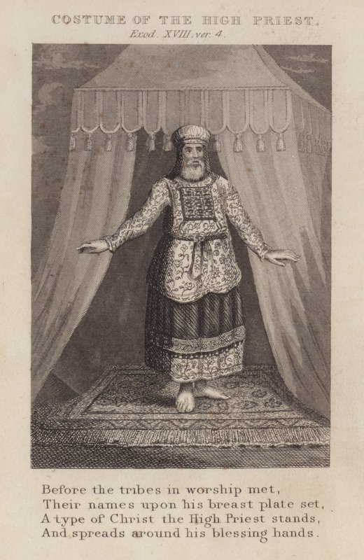 A főpap jelmeze, Exodus XVIII, ver 4 (metszet) alkotó: English School
