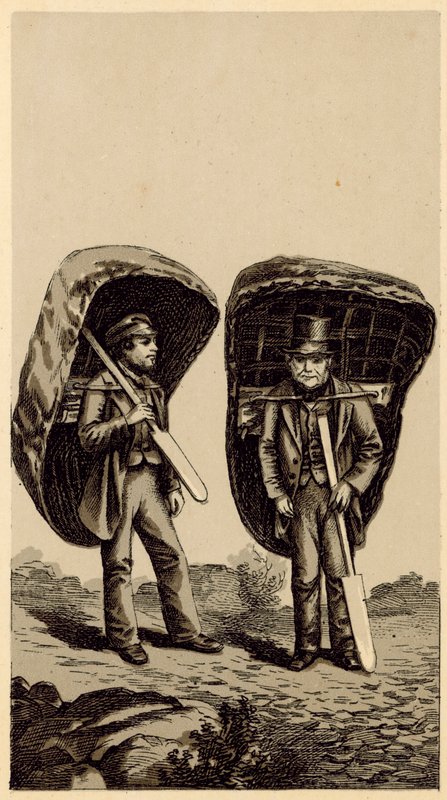 Walesi jelmezek: lazachalászok (litho) alkotó: English School