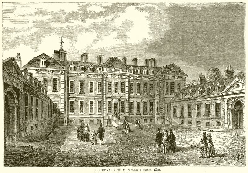 A Montagu-ház udvara, 1830 alkotó: English School