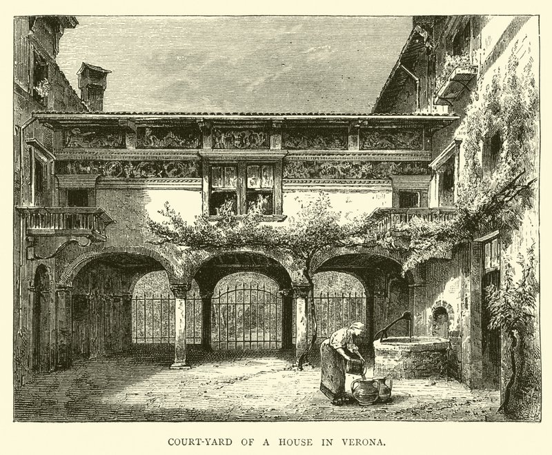 Egy veronai ház udvara alkotó: English School