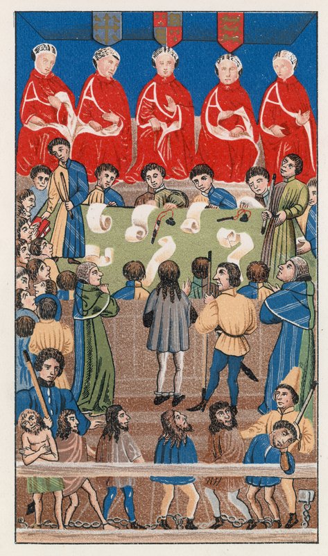 Királypad udvara, VI. Henrik időkirály alkotó: English School