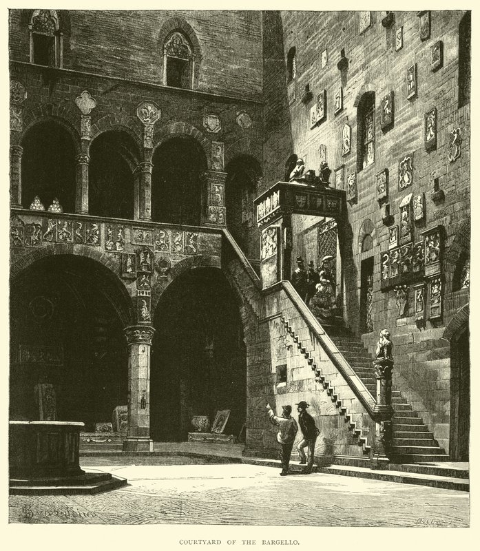 A Bargello udvara alkotó: English School