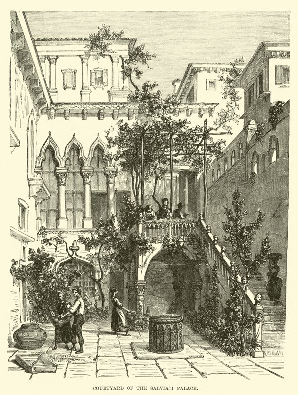 A Salviati-palota udvara alkotó: English School
