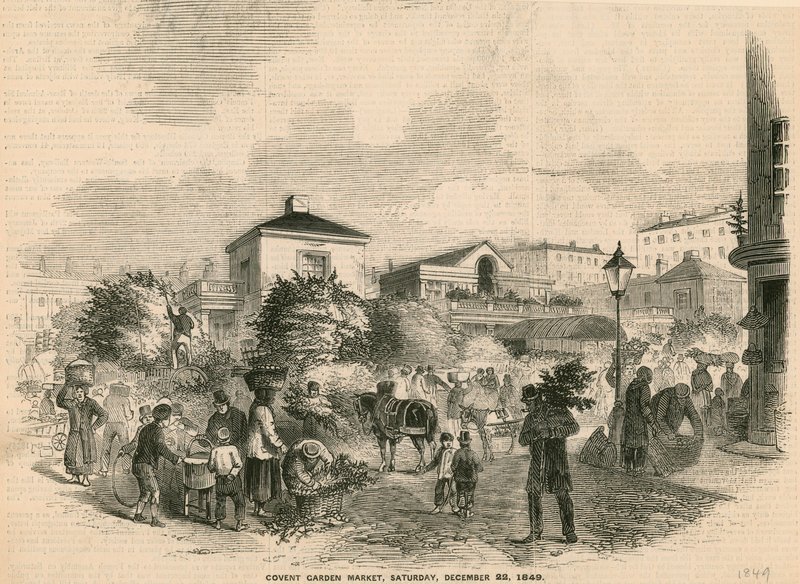 Covent Garden Market, 1849. december 22 alkotó: English School