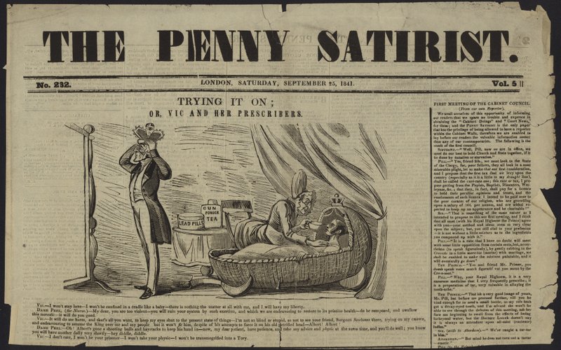 A Penny Satirist borítója alkotó: English School
