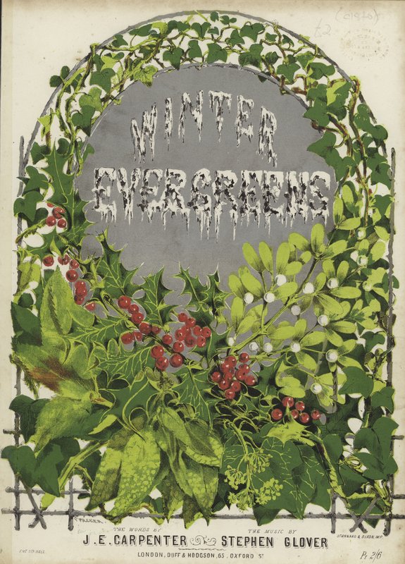 A Winter Evergreens borítója alkotó: English School