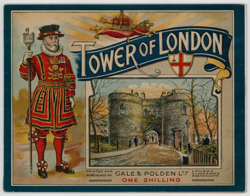 A londoni Tower útmutatójának borítója alkotó: English School