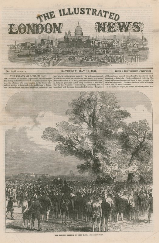 Az Illustrated London News címlapja alkotó: English School