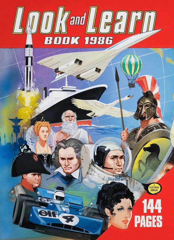 A Look and Learn Book 1986-os borítója alkotó: English School