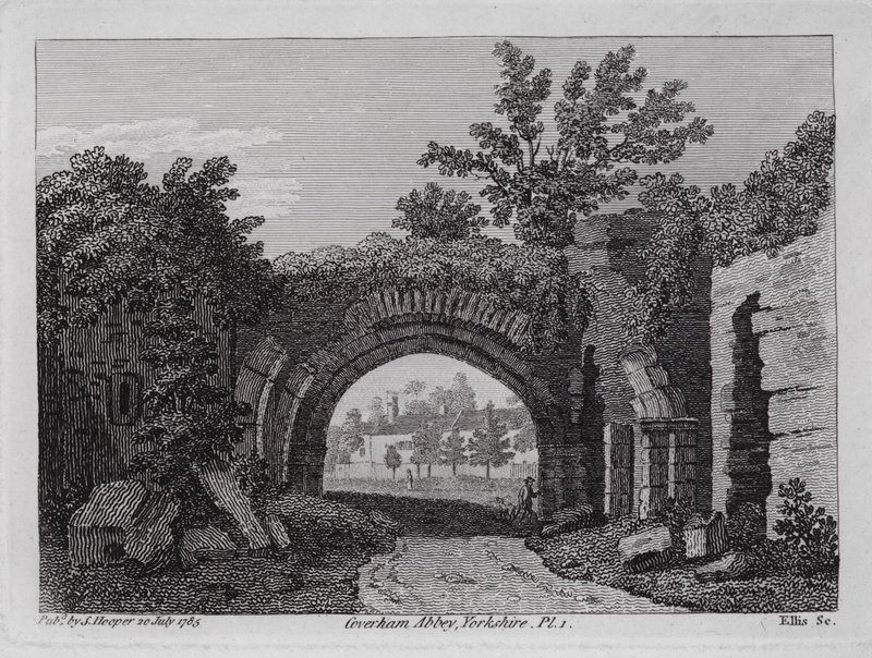Coverham Abbey, Yorkshire (metszet) alkotó: English School