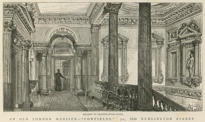 Cowfields, 30 Old Burlington Street: Galéria a szalon emeletéig alkotó: English School