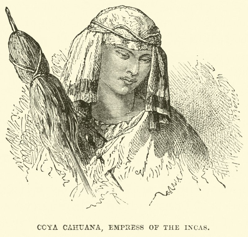 Coya Cahuana, az inkák császárnője alkotó: English School