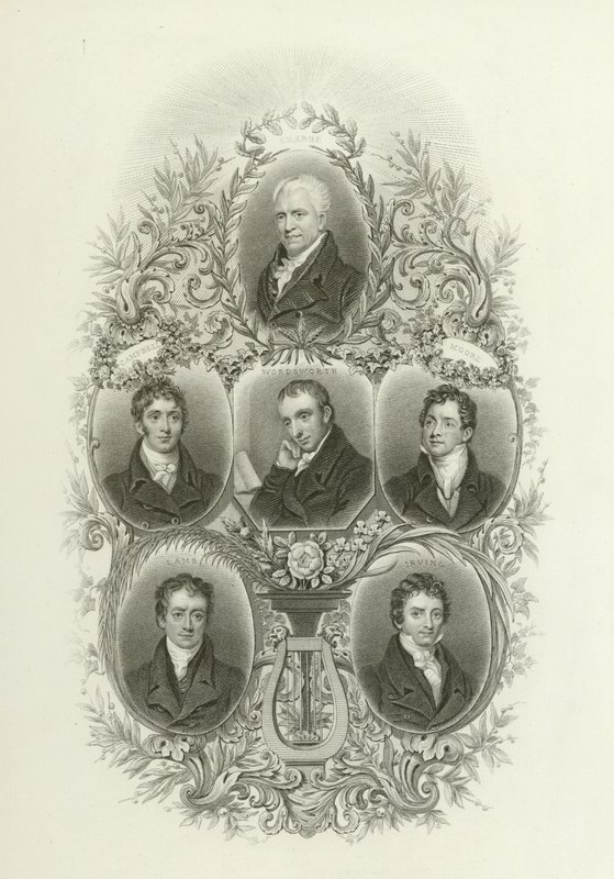 Crabbe, Campbell, Wordsworth, Moore, Lamb, Irving alkotó: English School