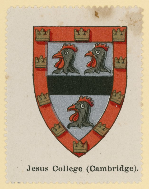 Crest of Jesus College, Cambridge alkotó: English School