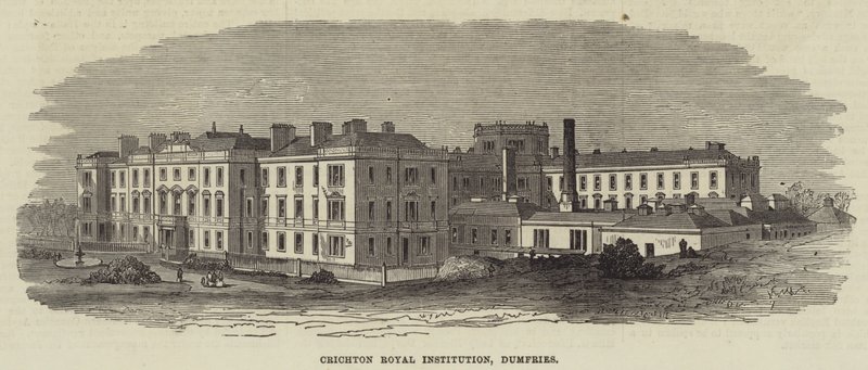 Crichton Királyi Intézet, Dumfries (metszet) alkotó: English School