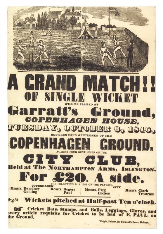 Krikettmérkőzés, 1846. október 6 alkotó: English School