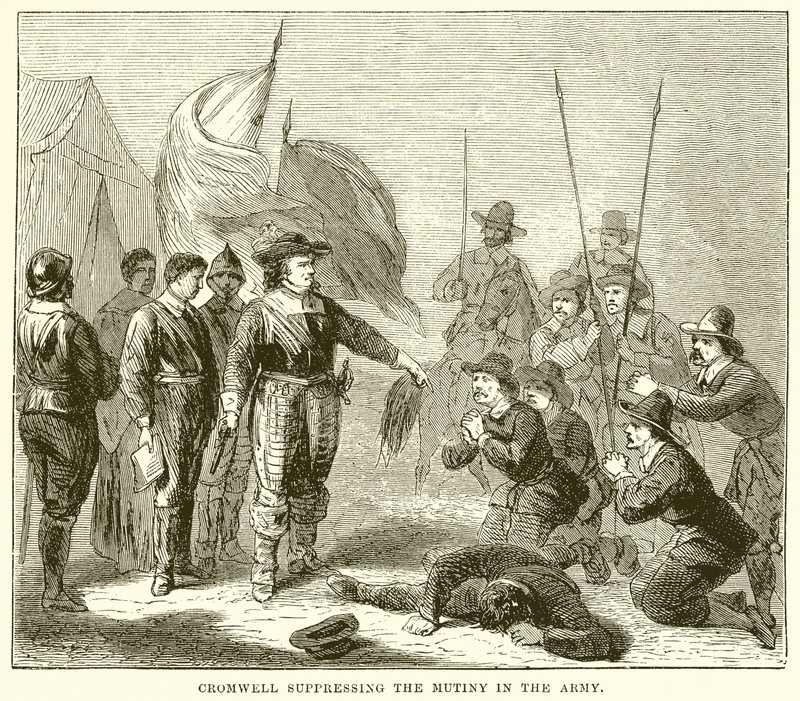 Cromwell elnyomja a lázadást a hadseregben alkotó: English School
