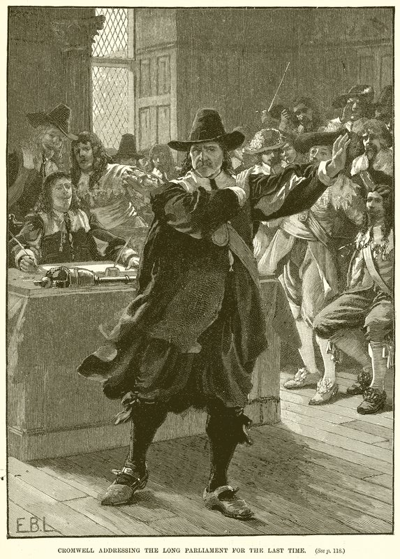 Cromwell utoljára beszél a Hosszú Parlamentben alkotó: English School