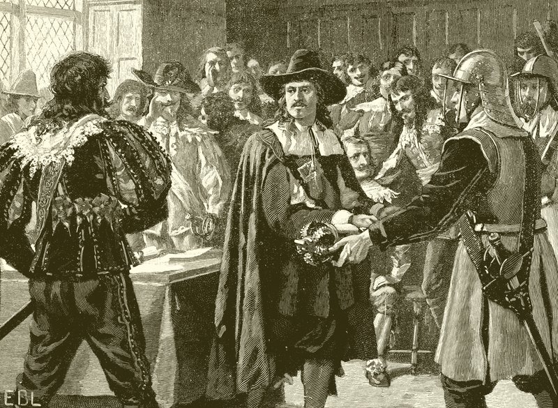 Cromwell feloszlatja a Hosszú Parlamentet alkotó: English School