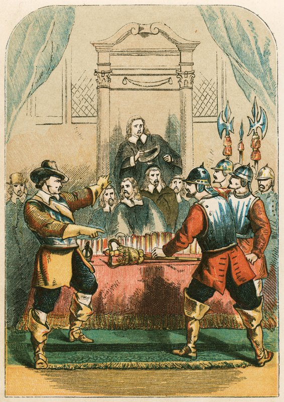 Cromwell feloszlatja a Hosszú Parlamentet alkotó: English School