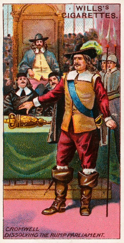 Cromwell feloszlatja a Rump-parlamentet alkotó: English School