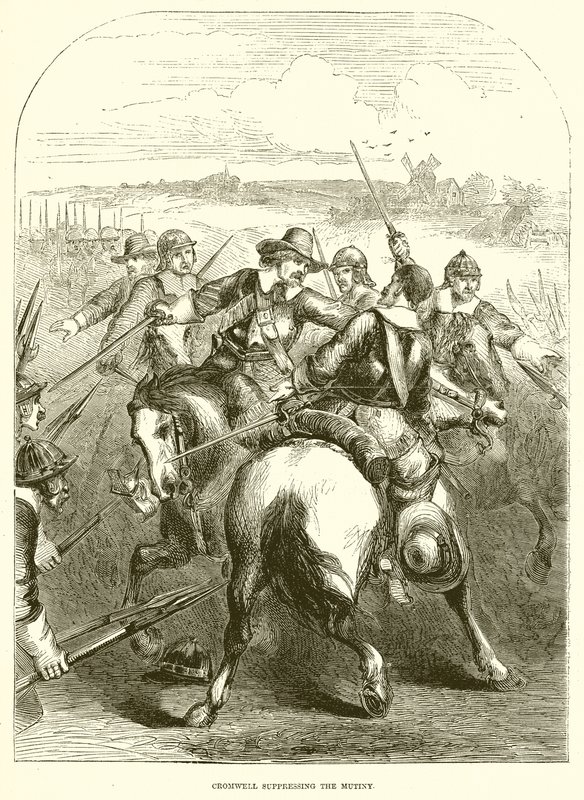 Cromwell elnyomja a lázadást alkotó: English School