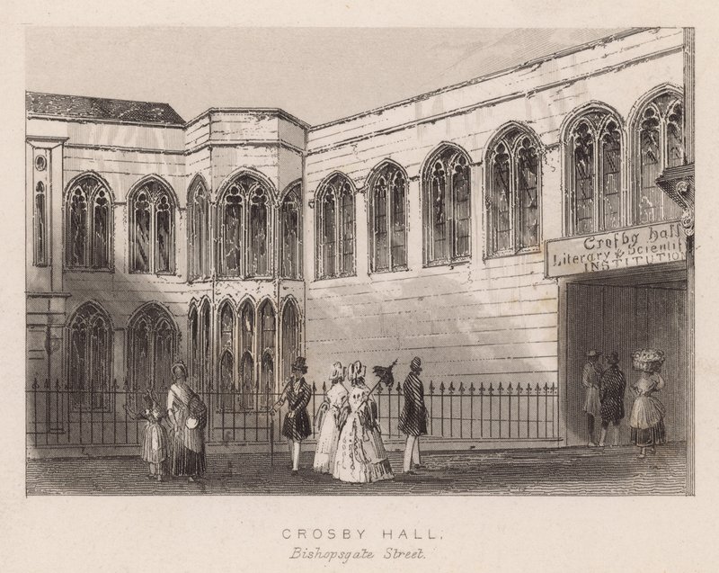 Crosby Hall, Bishopsgate Street, London alkotó: English School