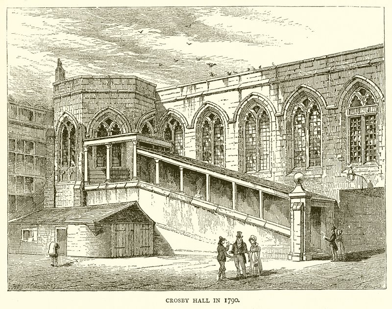 Crosby Hall 1790-ben alkotó: English School