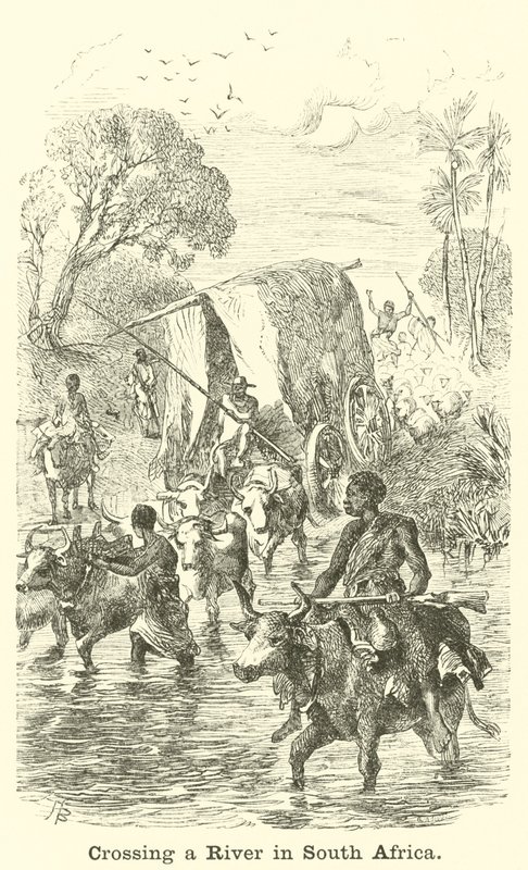 Átkelés egy folyón Dél-Afrikában alkotó: English School