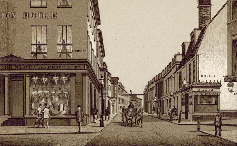Croydon: High Street (litho) alkotó: English School