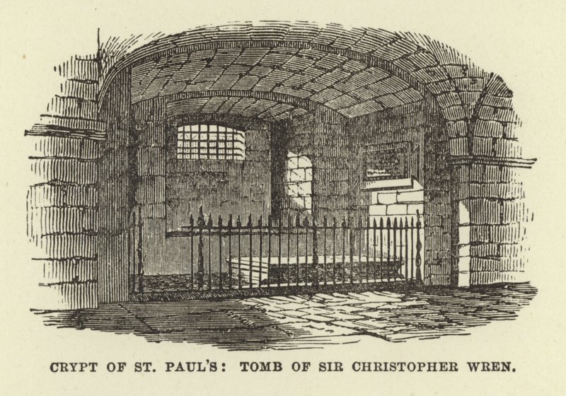 Szent Pál kriptája, Sir Christopher Wren sírja alkotó: English School