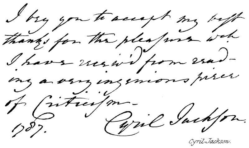 Cyril Jackson alkotó: English School