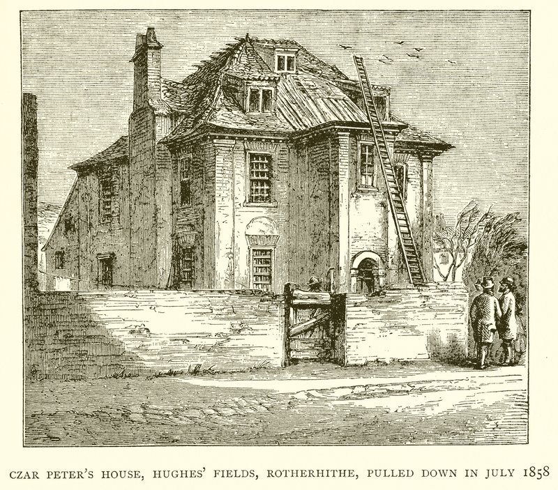 A Rotherhithe-i Hughes Fields-i Czar Peters House-t 1858 júliusában lebontották alkotó: English School