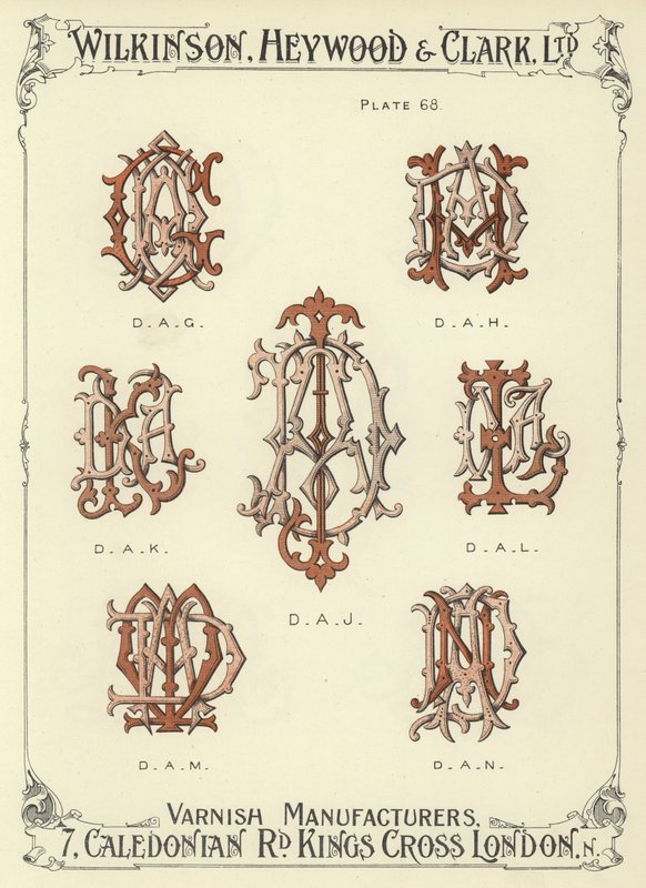 DAG, DAH, DAK, DAJ, DAL, DAM, DAN alkotó: English School