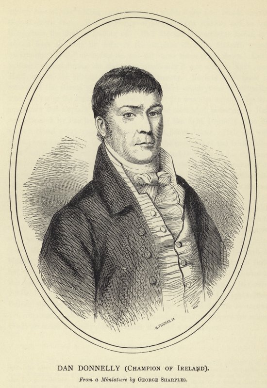 Dan Donnelly, Írország bajnoka, George Sharples miniatűrjéből alkotó: English School