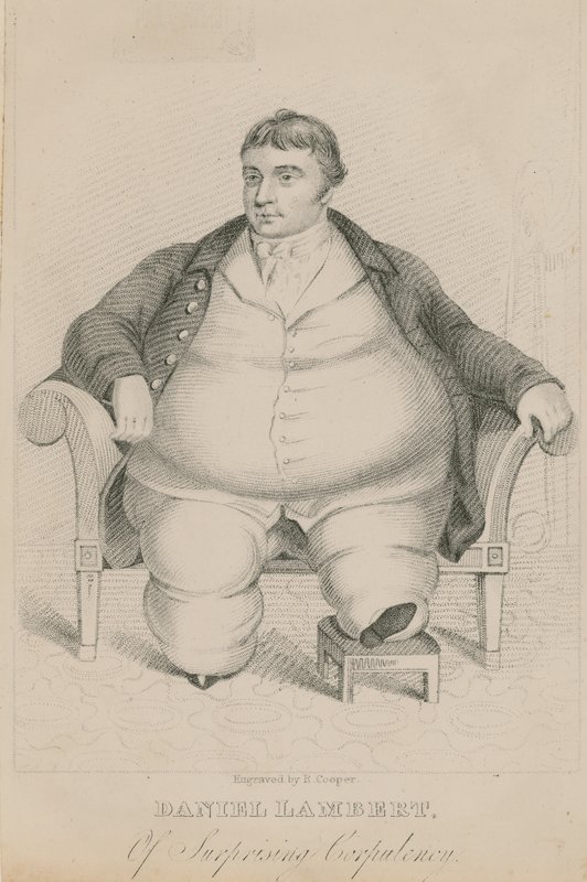 Daniel Lambert, meglepő testességgel alkotó: English School
