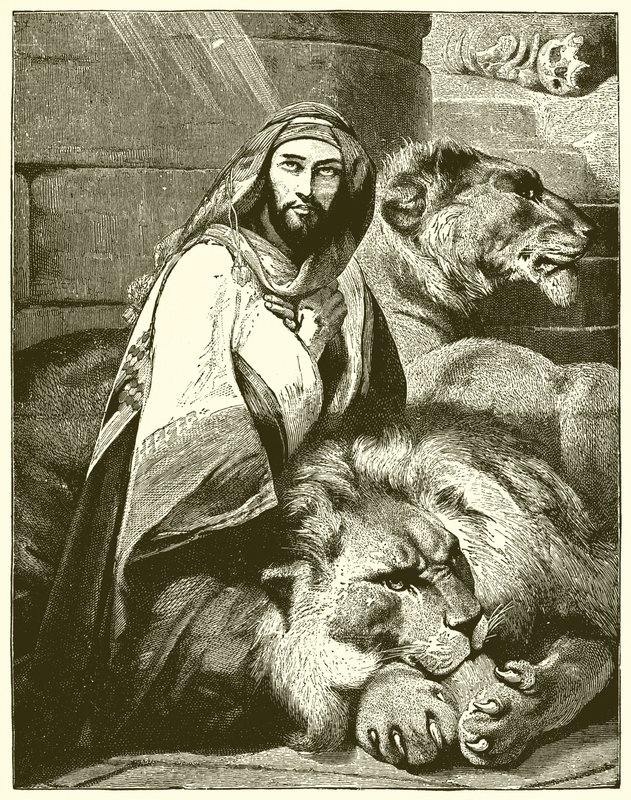 Daniel és az oroszlánok alkotó: English School