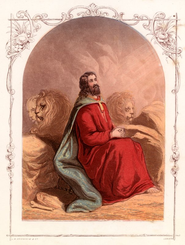 Daniel az oroszlánok barlangjában alkotó: English School