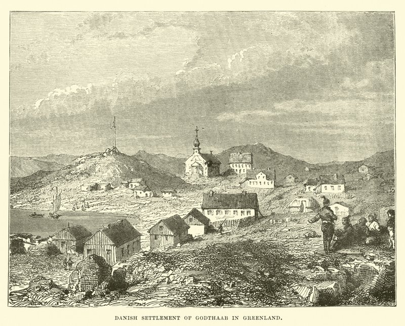 Godthaab dán település Grönlandon alkotó: English School