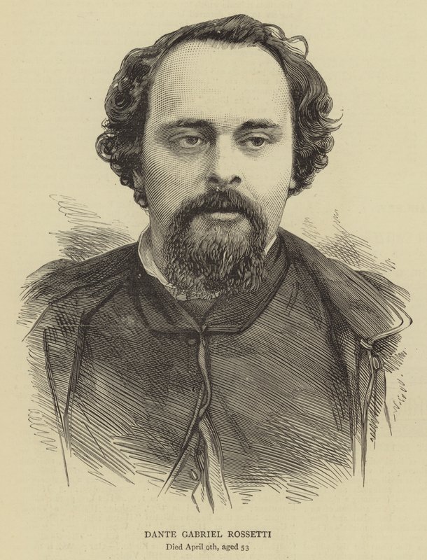 Dante Gabriel Rossetti (metszet) alkotó: English School