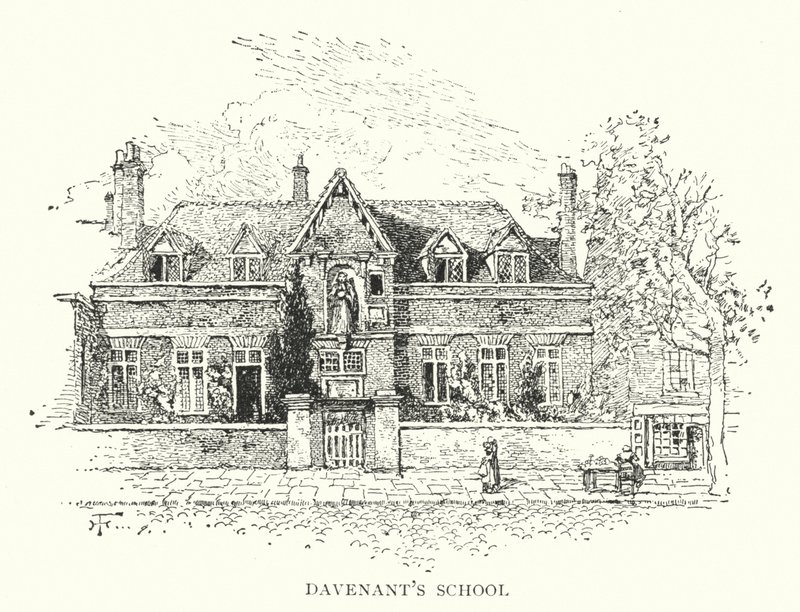Davenant Iskola (metszet) alkotó: English School