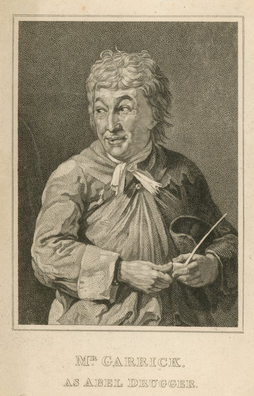 David Garrick, színész, mint Abel Drugger alkotó: English School