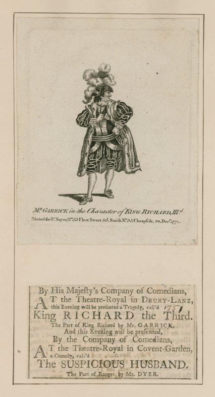 David Garrick III. Richard király karakterében alkotó: English School