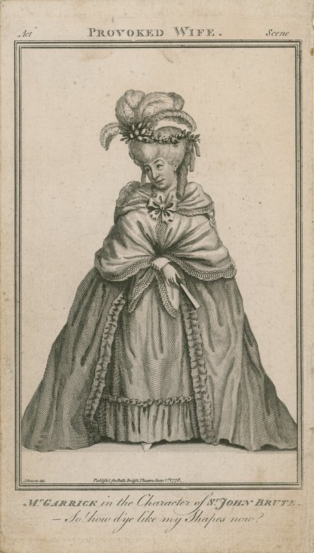 David Garrick Sir John Brute karakterében alkotó: English School