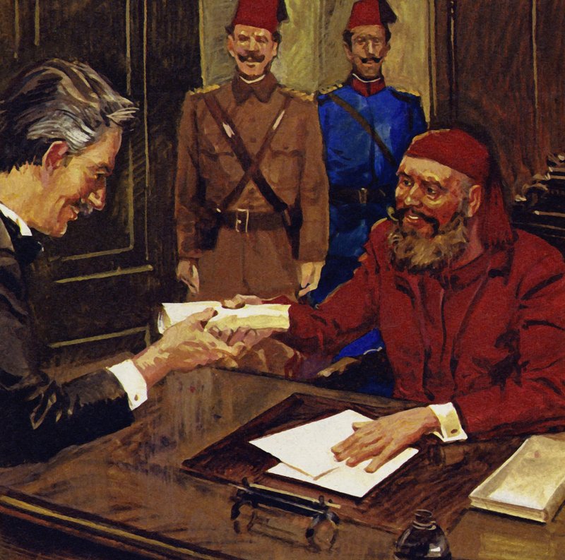De Lesseps a Szuezi-csatorna megépítését kapta alkotó: English School