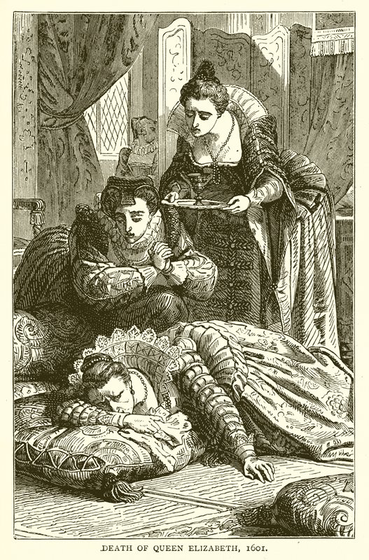 Erzsébet királynő halála, 1601 alkotó: English School