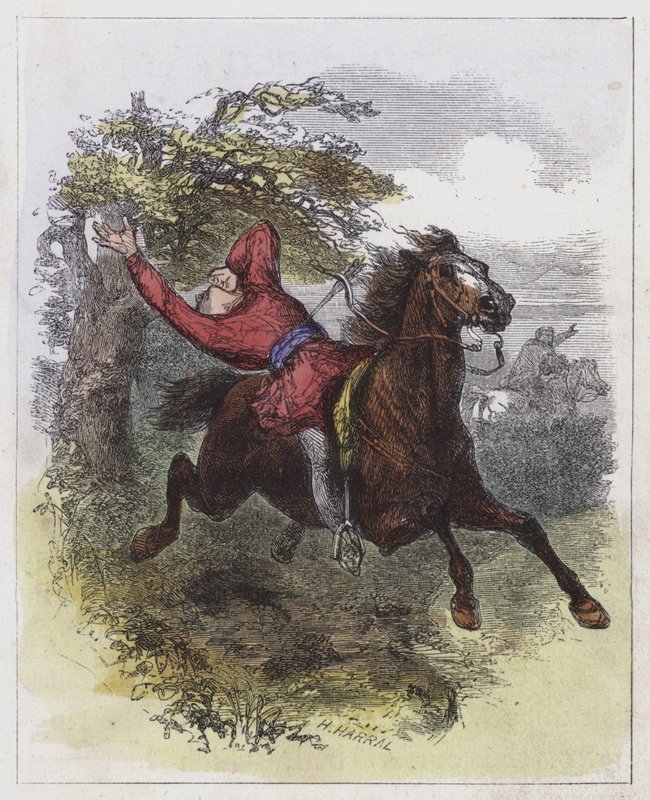 William Rufus halála (színes metszet) alkotó: English School