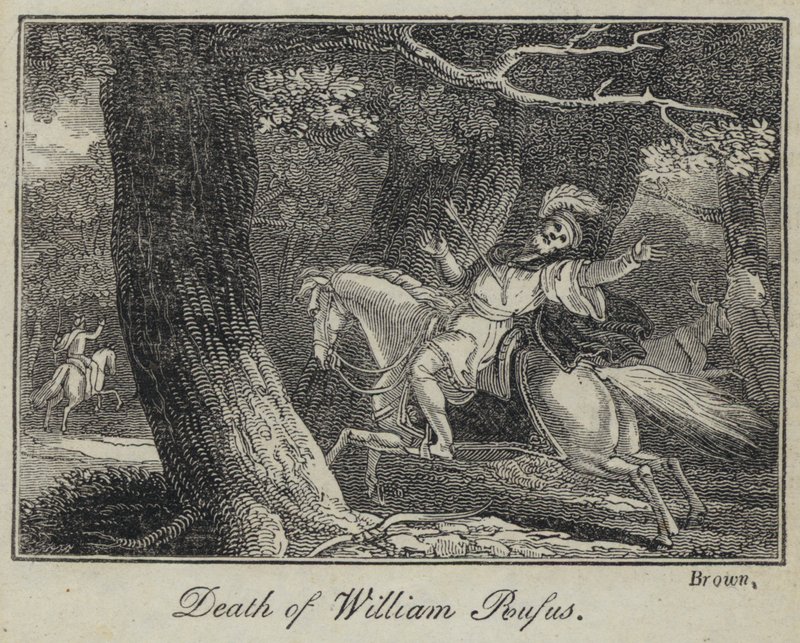 William Rufus halála (metszet) alkotó: English School