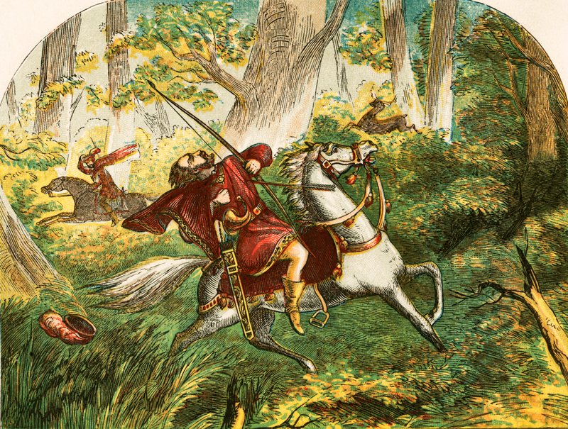 William Rufus halála alkotó: English School