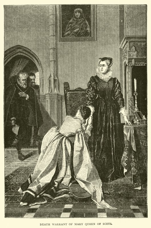 Mária skót királynő halálos ítélete alkotó: English School